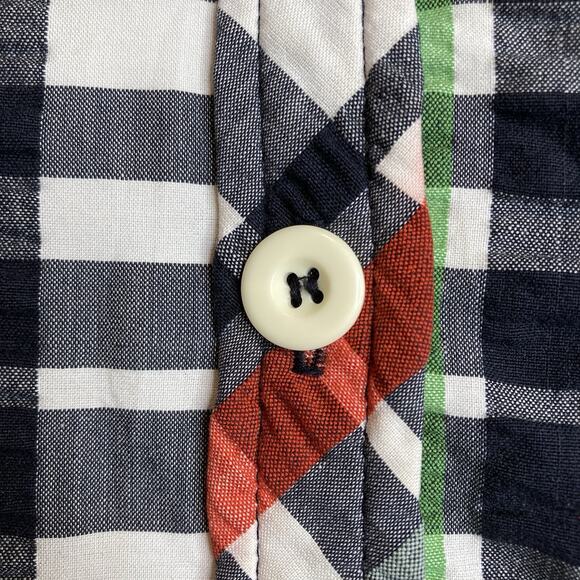 VTG 70’s Koret Of California Koratron Women’s Plaid Button Up Shirt Est. Size XL - Picture 8 of 12